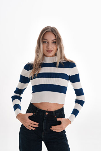 TEXTILE STATION Pulover Crop Femei Bluză Tricoturi Hanorac Mini Ceas Cardigan cu mânecă lungă