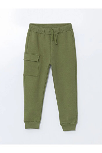 LC Waikiki LCW Kids Yeşil Beli Lastikli Erkek Çocuk Jogger Eşofman Alt 2'li