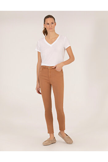 Pierre Cardin Kahverengi Skinny Fit Pantolon 50263983-VR233