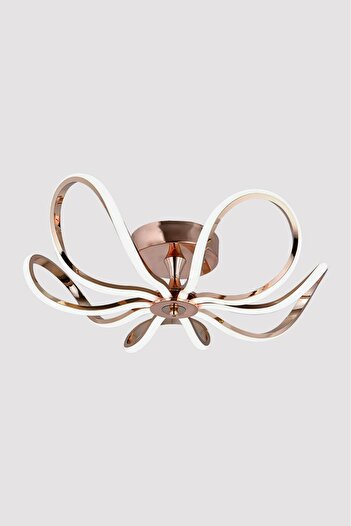 HİRALUCE Milano 3 Renk Kumandalı Ve Dimmerli Gold ( Sarı Beyaz Ve Gün Işığı ) Luxury Led Avize