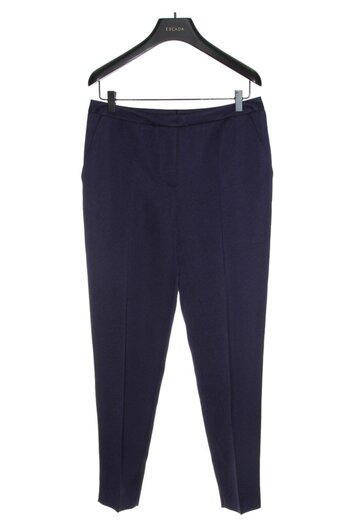Escada Classic Navy Blue Trousers with Skinny Leg Pockets