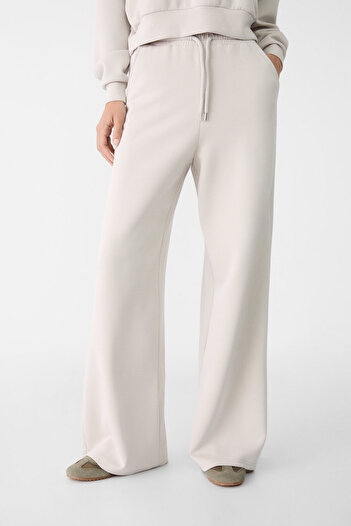 Stradivarius Palazzo Pants with Soft Texture