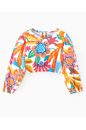 Ollington St. Ollington St. Cotton Knit Full Sleeves Sweatshirt & Joggers Co-Ord Set With Floral Print-Multicolor
