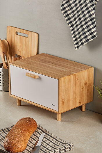 Perotti Eligio Bamboo Bread Cabinet