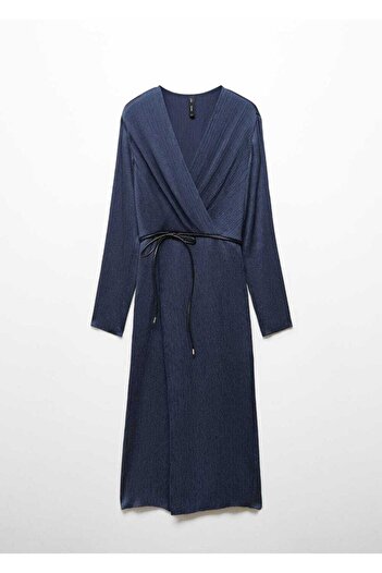 MANGO Woman Kemerli anvelop elbise