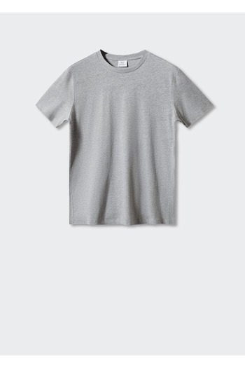 MANGO Man Βαμβακερό μπλουζάκι Basic Stretch