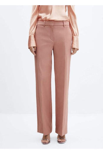 MANGO Woman High waist straight cut pants