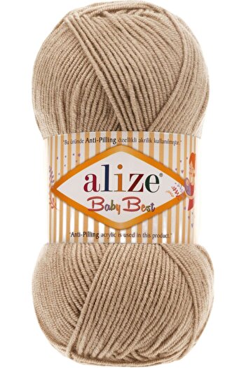 Alize Best Hand Knitted Baby Beige 256 Lanyard