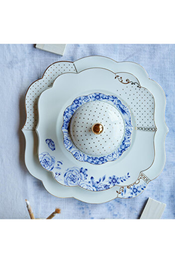 Pip Studio Royal White Beyaz Porselen Çukur Tabak 23,5 Cm
