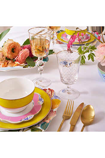 Pip Studio Royal Pembe Porselen Pasta Tabağı 17 Cm