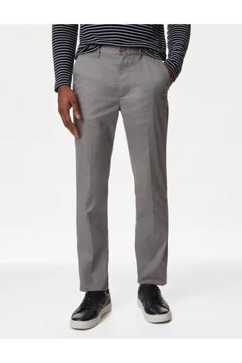 Marks & Spencer Regular Fit Hafif Dokulu Chino Pantolon