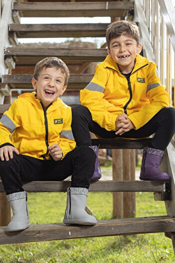 HOPFRÖG Smart Walker Cool Boots Süper Mat Havalı Gri Barefoot Çocuk Bot