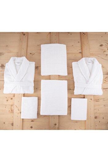 Baveno Ultra Soft 6 Piece Family Dowry Set - Πετσέτες και μπουρνούζια Baveno