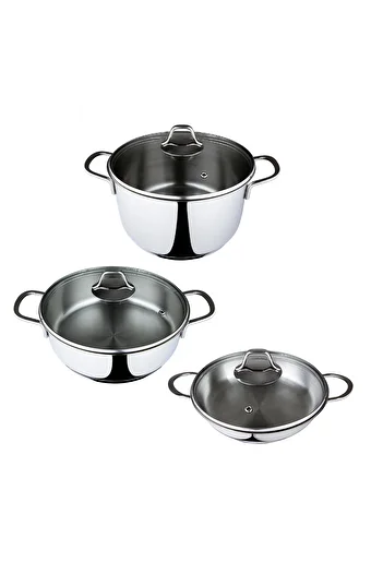 Serenk Modernist Topfset, Servierpfanne, Schmortopf, Kochtopf, Made In Türkiye