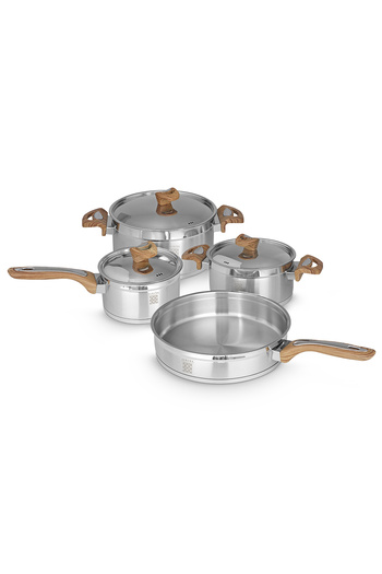 Serenk Definition 7 Piece Steel Pot Set