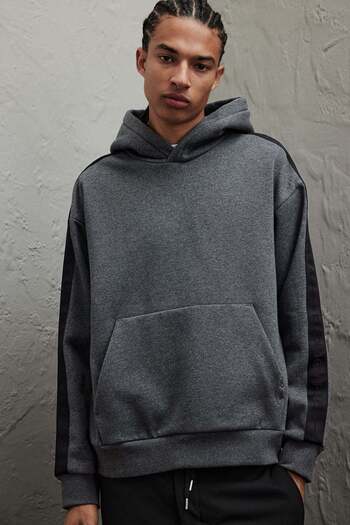 H&M Loose Fit Hoodie with sidestripes