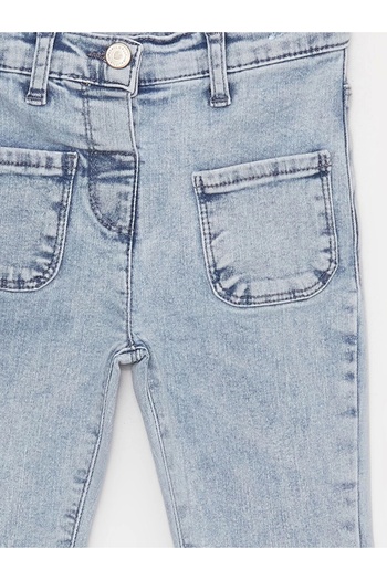 LC Waikiki Lcw Baby Mavi Basic Kız Bebek Jean Pantolon