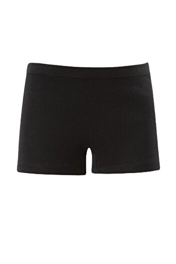 ERDEM İÇ GİYİM Erdem Siyah Kız Çocuk Ribana Boxer  4329