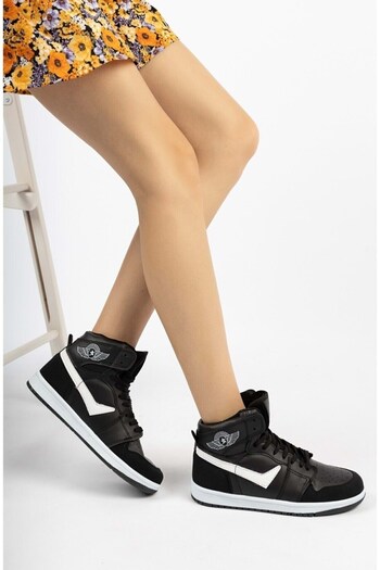 Lambırlent Seasonal Leather Material High-top Sports Shoes for Women, Men and Children