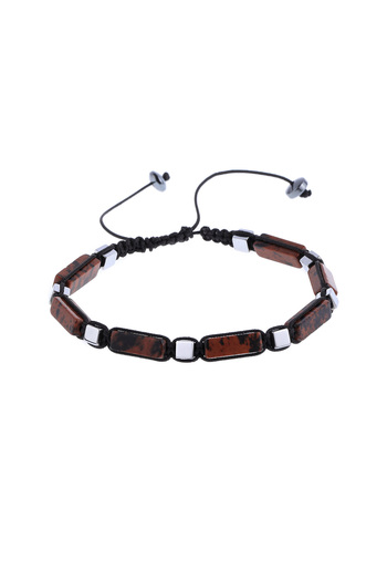 Hatemoğlu Brown Hematite Stone Men's Bracelet