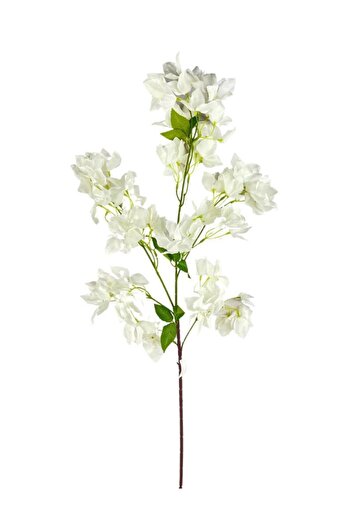 Nettenevime Τεχνητό Λουλούδι Bougainvillea Λουλούδι Λευκό Μακρύ Κλαδί Κρεμαστό Λουλούδι 110εκ