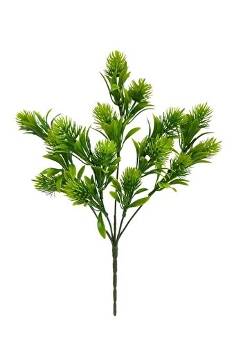 Nettenevime Yapay Çiçek Plastik Demet Yeşil Mini Iğneli Çam Demeti Garnitür Aradal Dekoratif Yapay Bitki