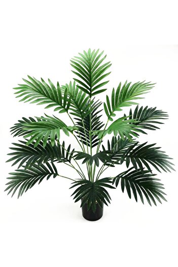 Nettenevime Τεχνητό δέντρο σαλονιού Areka Palm 83cm 18 Φύλλα σε Πλαστική Μαύρη Γλάστρα