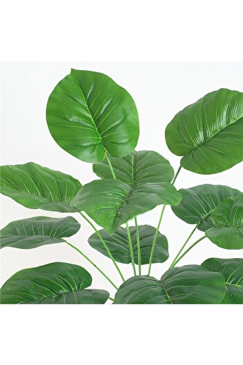 Nettenevime Yapay Çiçek Difenbahya Düz Yeşil 12dal 55cm Salon Çiçeği Yapay Bitki