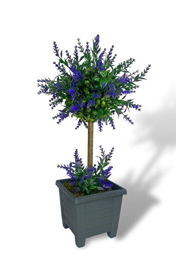 Nettenevime Bonsai Decorative Artificial Tree Purple Lavender Bonzai 48*25cm