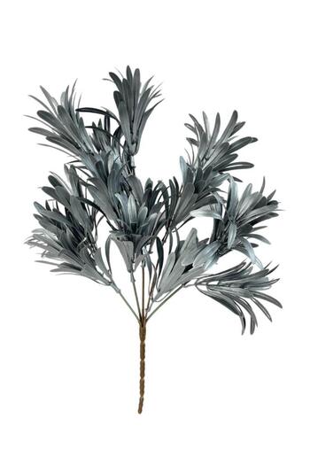 Nettenevime Τεχνητό λουλούδι Ασημί Χρώμα Podocarpus Πακέτο 5 κλαδιών Γαρνιτούρα Aradal Διακοσμητικό Τεχνητό Φυτό