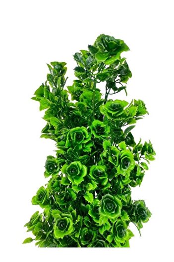 Nettenevime Yapay Çiçek Siyah Saksıda Güllü Yeşil Şimşir Ağacı 55cm