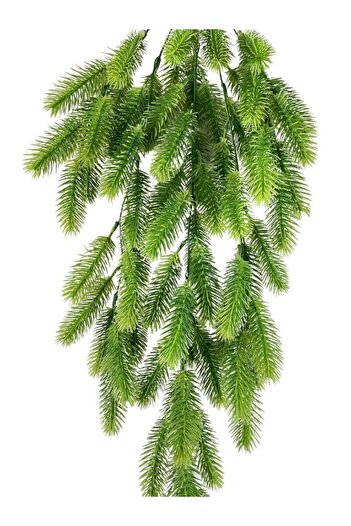 Nettenevime Yapay Çiçek Sarkan Çiçek Yeşil Çam Iğneli Ponpon Yapay Sarmaşık 70*30cm Uv Katkılı Güneşe Dayanıklı