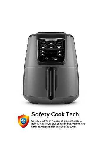 Karaca 3 ü 1 Arada, Ev Yemeği, Közleme, Fırın, Izgara SULU YEMEK Fonksiyonlu Premium Airfryer