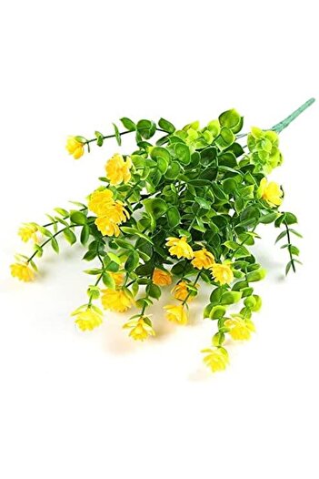 Nettenevime Artificial Flower Yellow Enameled Boxwood Decorative Artificial Plant