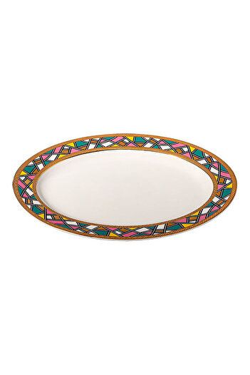 Dania Service Plate Multicolour 37x27cm