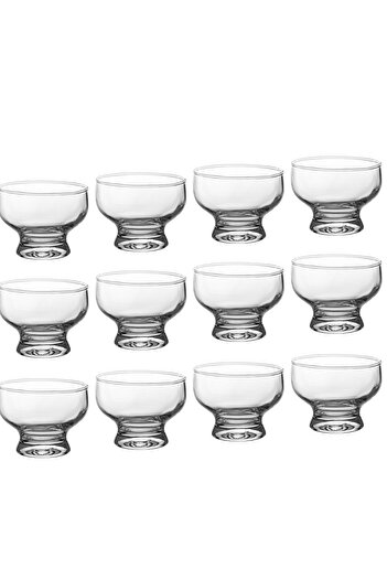 Dania A set of 12-piece clear glass ice cream serving bowls Capacity 280 mm