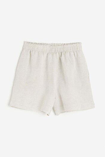 H&M Linen-blend pull-on shorts