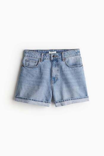 H&M High-waisted denim shorts
