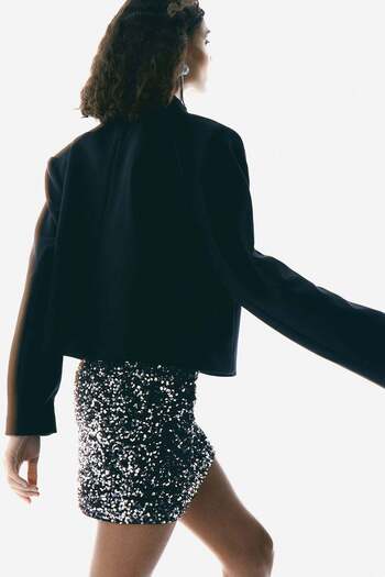 H&M Sequined mini skirt