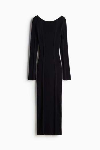 H&M Low-back rib-knit bodycon dress