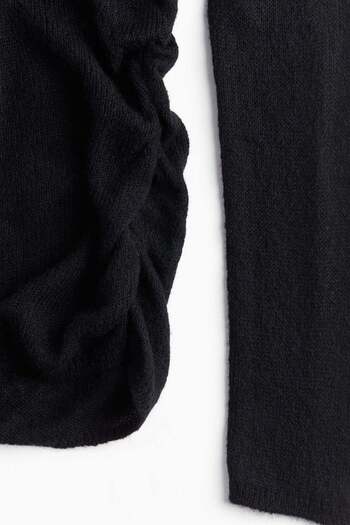 H&M Sheer-knit off-the-shoulder jumper