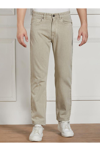 Dennis Lingo By Styli Mid Rise Relaxed Fit Solid Jeans