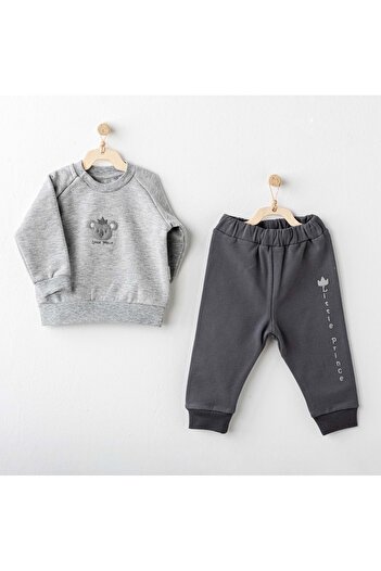andywawa Ac25355 Basic 2-Piece Baby Set Gray