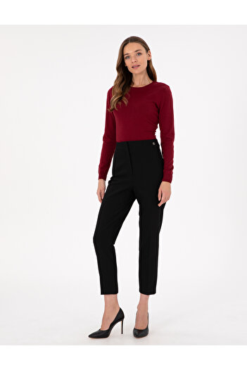 Pierre Cardin Bordo Slim Fit Basic Kazak 50300769-VR014