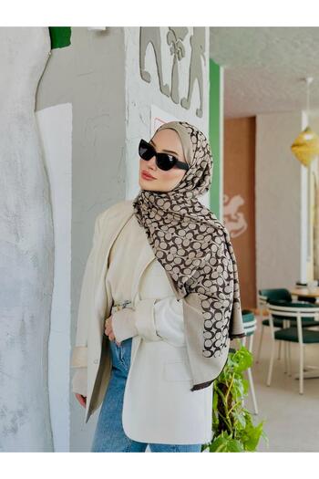 Oxygen Scarfs Σάλι διπλής όψης από μεταξωτό κασμίρ C σχέδιο