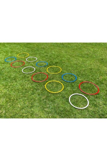 Liggo Antrenman Seti 12li Koordinasyon Çemberi 12li Antrenman Çanağı 12 Adet 17cm Huni Spor Eğitim Seti