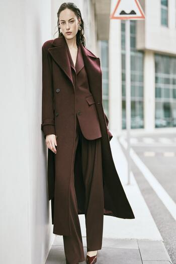 Koton Burgundy Women's Pants 5Wak40152Uw