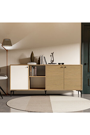 Mezza 1686 Vision Modern Konsol 180 Cm Sepet - Yunus - Beyaz