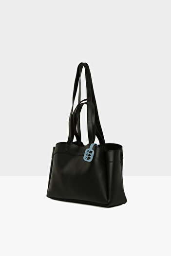 Bagmori Black Women's Puppy Double Strap Bag m 000008572