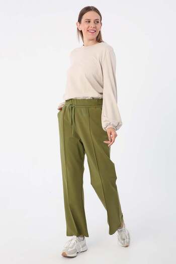 ALLDAY Khaki-Large Size Sweatpants